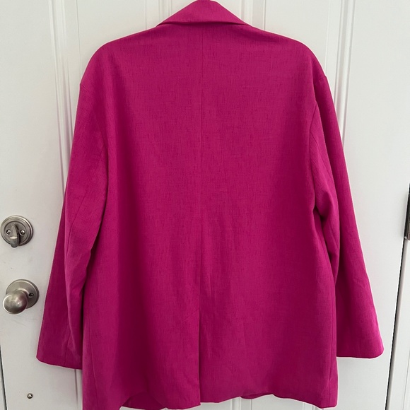 A New Day Bright Pink Oversized/Relaxed Blazer size M - Picture 2 of 4